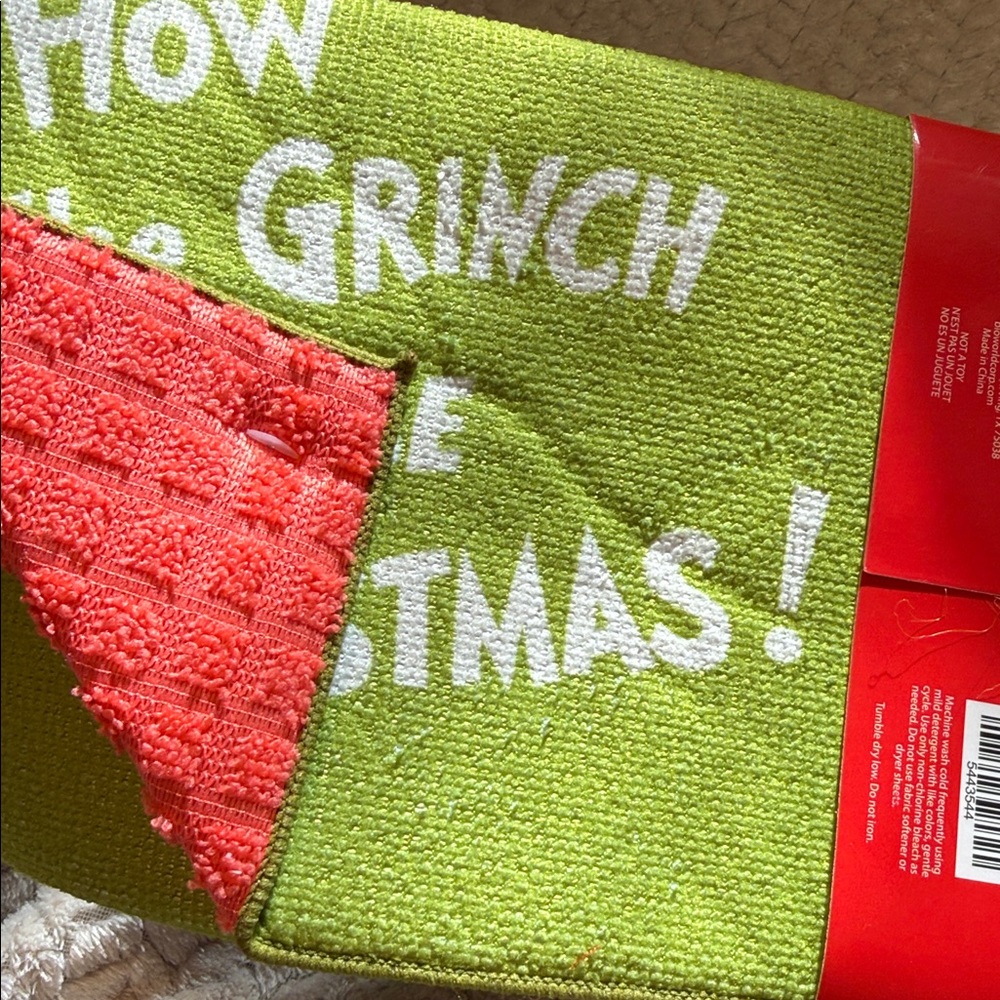 Green Grinch Pillow and Tray Set - Picture 4 of 7